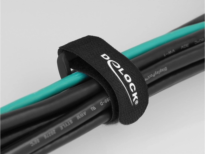 Actual product image Delock Velcro cable tie with loop (Velcro cable ties, 150 mm, 5 pcs.)