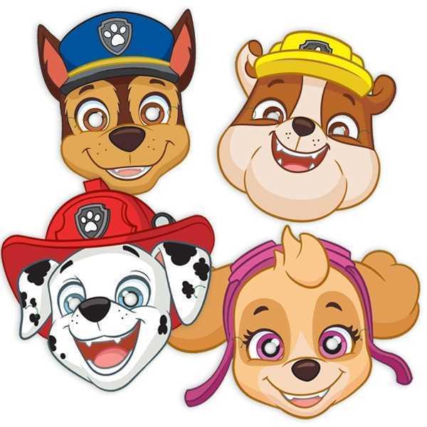 Produktbild Paw Patrol Pat Patrouille Masken (8 Stück)