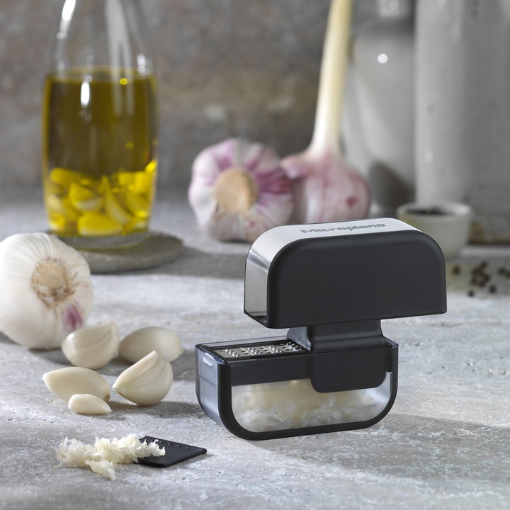 Immagine prodotto Microplane Set affettatrice tritatutto per aglio - Nero