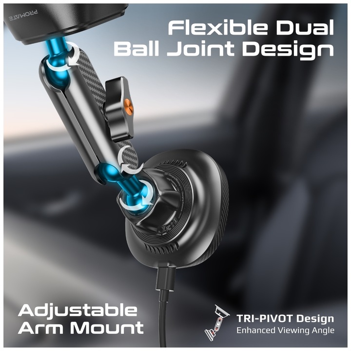 Actual product image ProMate FlexDrive Qi2 smartphone holder