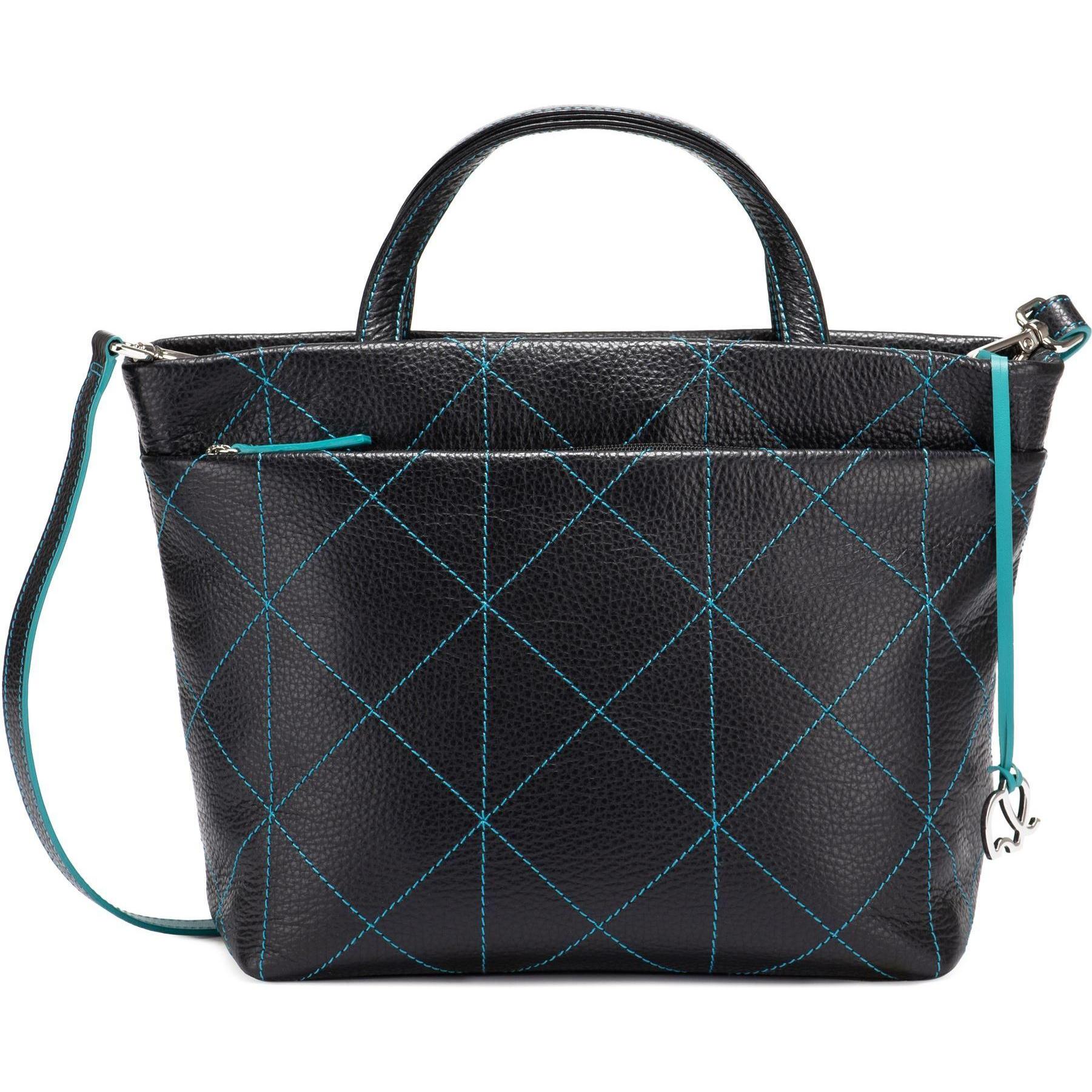 Mywalit, Handtasche, Pienza Handtasche Leder 31 cm, Schwarz