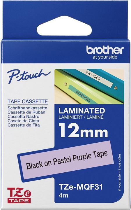 Actual product image Brother TZe-MQF31 (1.20 cm, Violet)