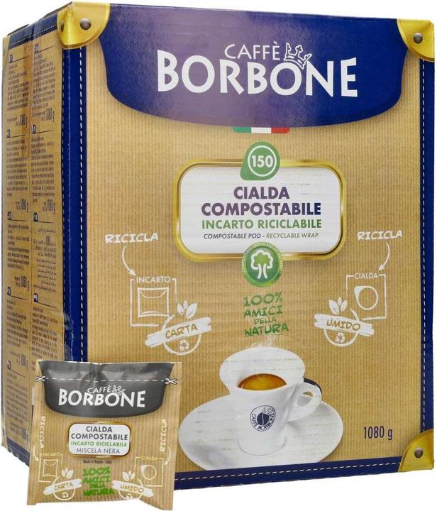Actual product image Caffè Borbone Coffee pods Miscela Nera (150 pods) (1 x Port.)