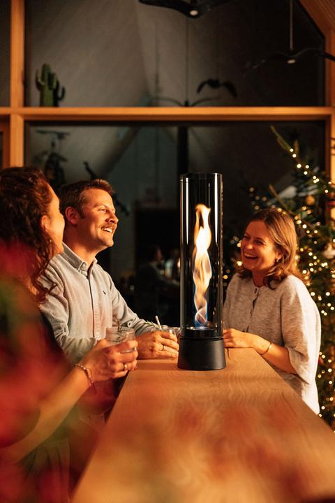 Actual product image Höfats SPIN air 1200 all black Tabletop Fireplace (13.80 cm)