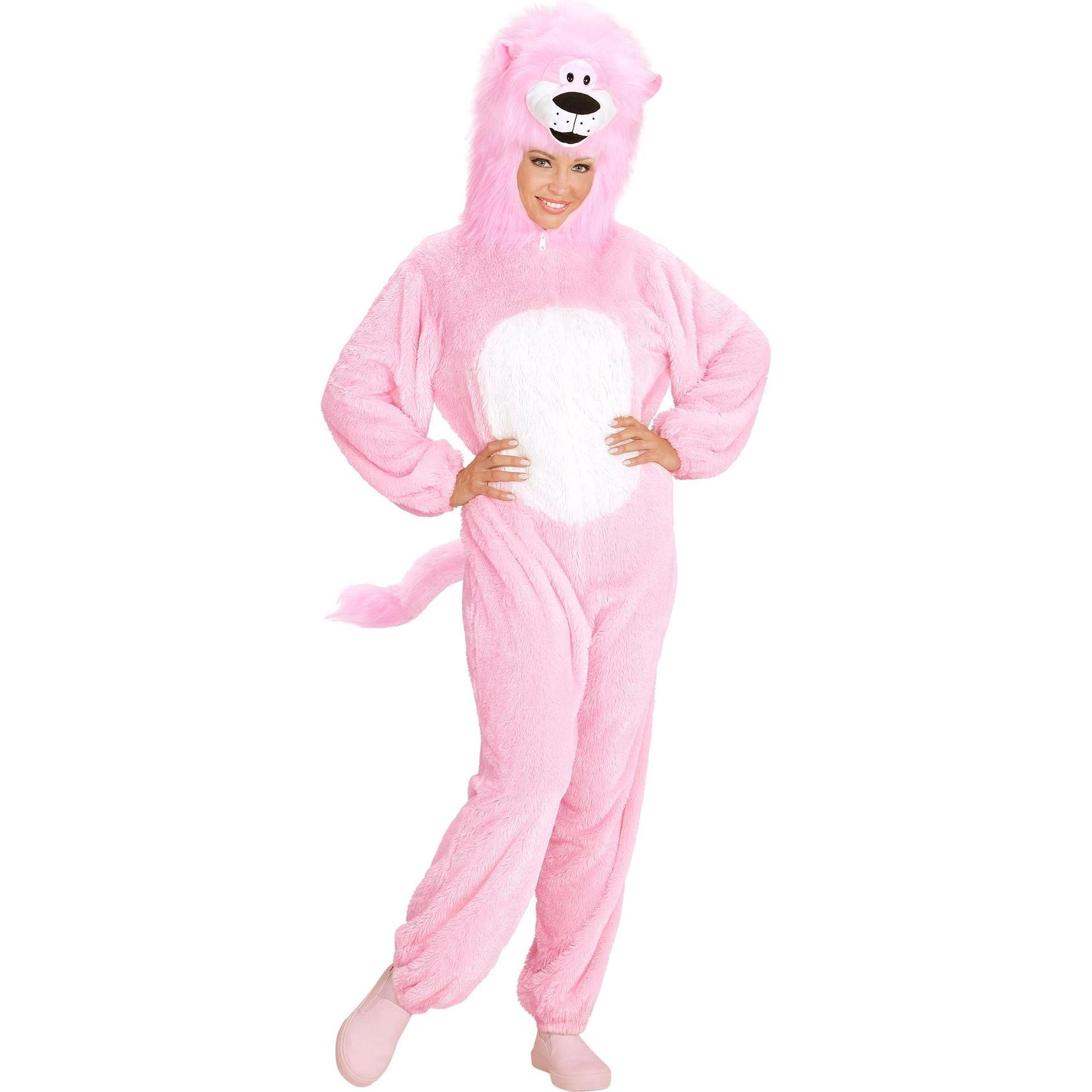 Thumbnail - Widmann Kostüm rosa Löwe Plüsch (M, L)