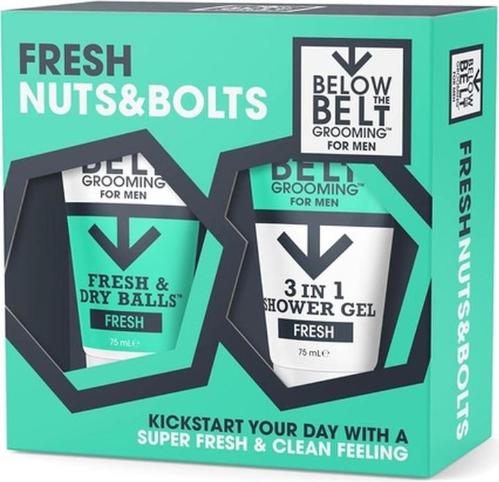 Image du produit Below the Belt Grooming Below the Belt - Coffret cadeau Fresh Nuts & Bolts (Set soin du corps)