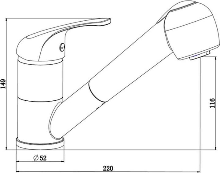 Actual product image Schütte ULTRA Spültischarmatur Niederdruck