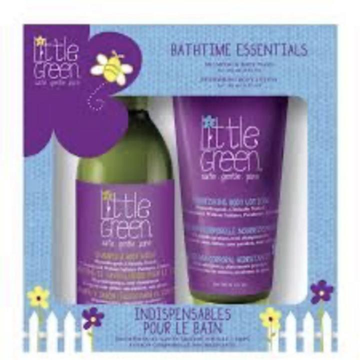 Immagine prodotto Little Green Bambini - Duo di elementi essenziali per il bagno (80 ml, Shampoo liquido)