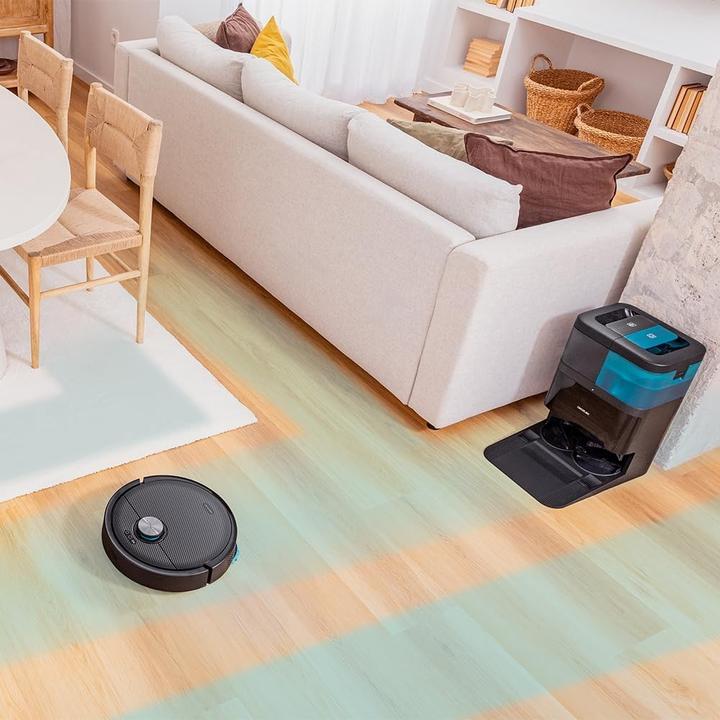 Produktbild Cecotec Robotervakuum mit Wischfunktion, 8000 Pa, App, Lasernavigation, automatische Basis mit Tanks (8000 Pa, Wischtuch)