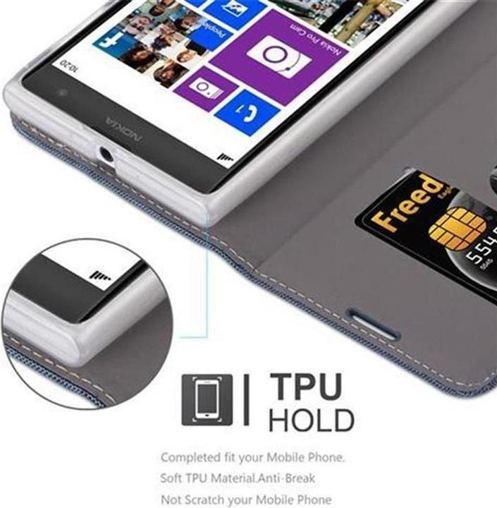 Actual product image Cadorabo Book Jeans Optics Cover (Nokia Lumia 1020)