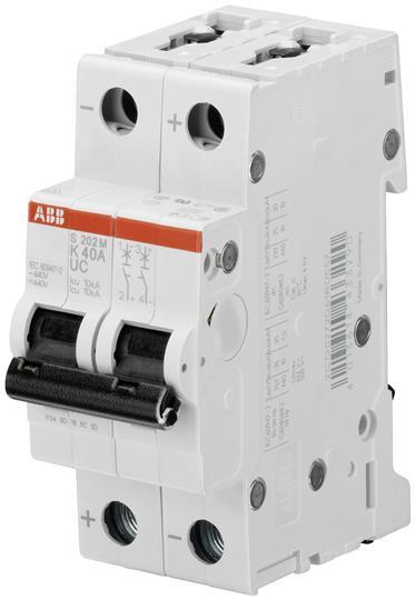 Produktbild ABB LS S202M-K8UC SicherungsautomatÂ K-Char., 10kA, 8A, 2P