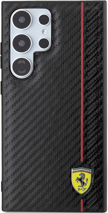 Image du produit Ferrari FEHCLN3DUR S928 czarny/black hardcase Ligne carbone imprimée (Samsung Galaxy S24 Ultra)