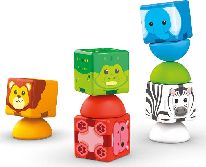 Actual product image Geomag Magicube Blocks Stacking Safari