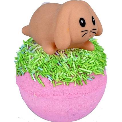 Bomb Cosmetics, Sali + Bolle da bagno, Hoppity Pop Bath Bomb With Toy 100g (Bombe da bagno)