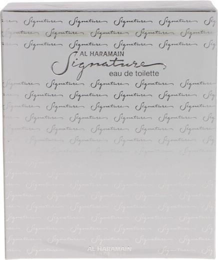 Actual product image Al Haramain Signature Silver Unisex EDT 100ml (Eau de toilette, 100 ml)