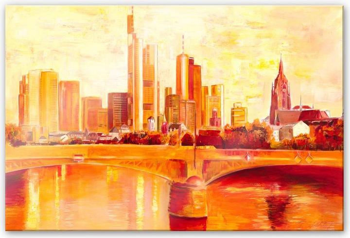 Actual product image Trenddeko Schüssler - Frankfurt skyline (60 x 40 cm)