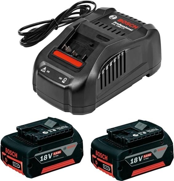 Productafbeelding Bosch Professional Lader GAL 1880 CV Set incl. 2x 5Ah oplaadbare batterij (18 V)