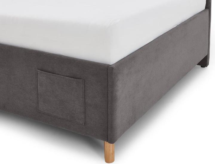 Produktbild Meise Möbel Cool Polsterliege mit Rückenteil Holzfuss massiv eichefarbig (200 cm)