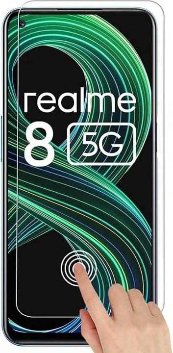 Actual product image Screenguard Realme 8 5G Armored Glass Protective Film Case Friendly Design (1 Piece, Realme 8 5G)