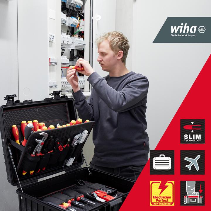 Produktbild Wiha Werkzeug Set Elektriker Competence XL I gemischt 81-tlg. in Werkzeugkoffer (81 Teile)