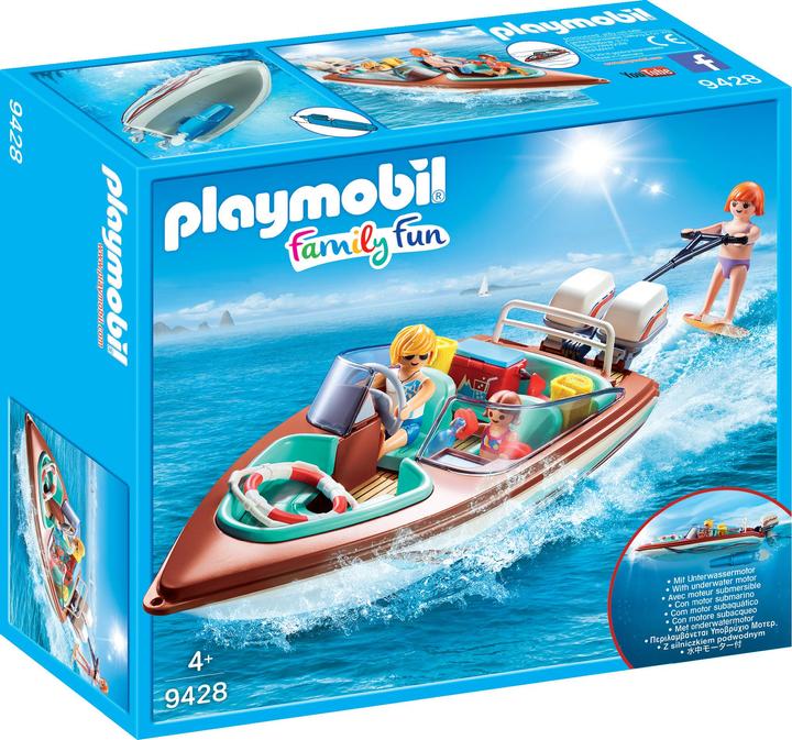 Actual product image Playmobil Family Fun Motorboat with underwater motor (9428)