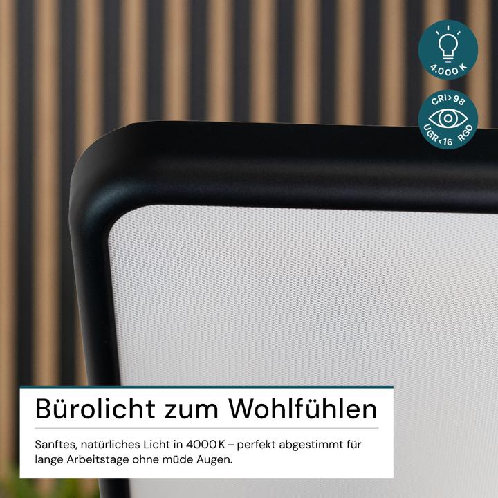 Actual product image Luxula LED Büro-Stehleuchte, Up/Down, schwarz (7000 lm)