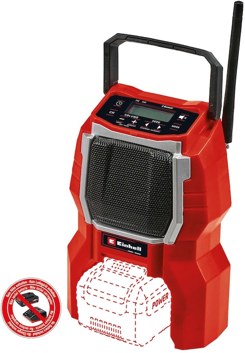Actual product image Einhell Battery radio TC-RA 18 Li BT (FM, AM, Bluetooth)