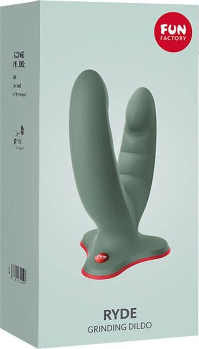 Actual product image Fun Factory - Ryde Double Dildo & Massager Green