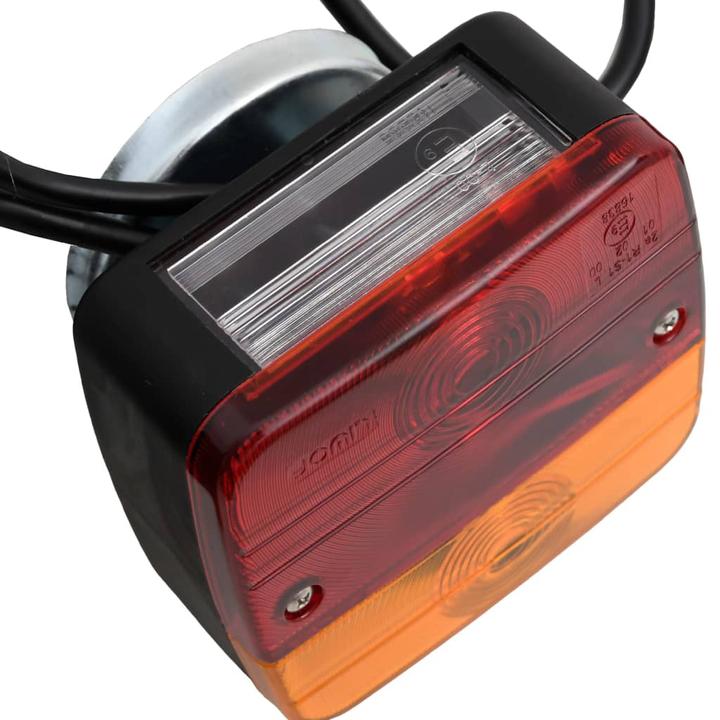 Produktbild VidaXL Anhängerleuchten 2 Stk. Rot 10,5x7,5x10 cm 12V