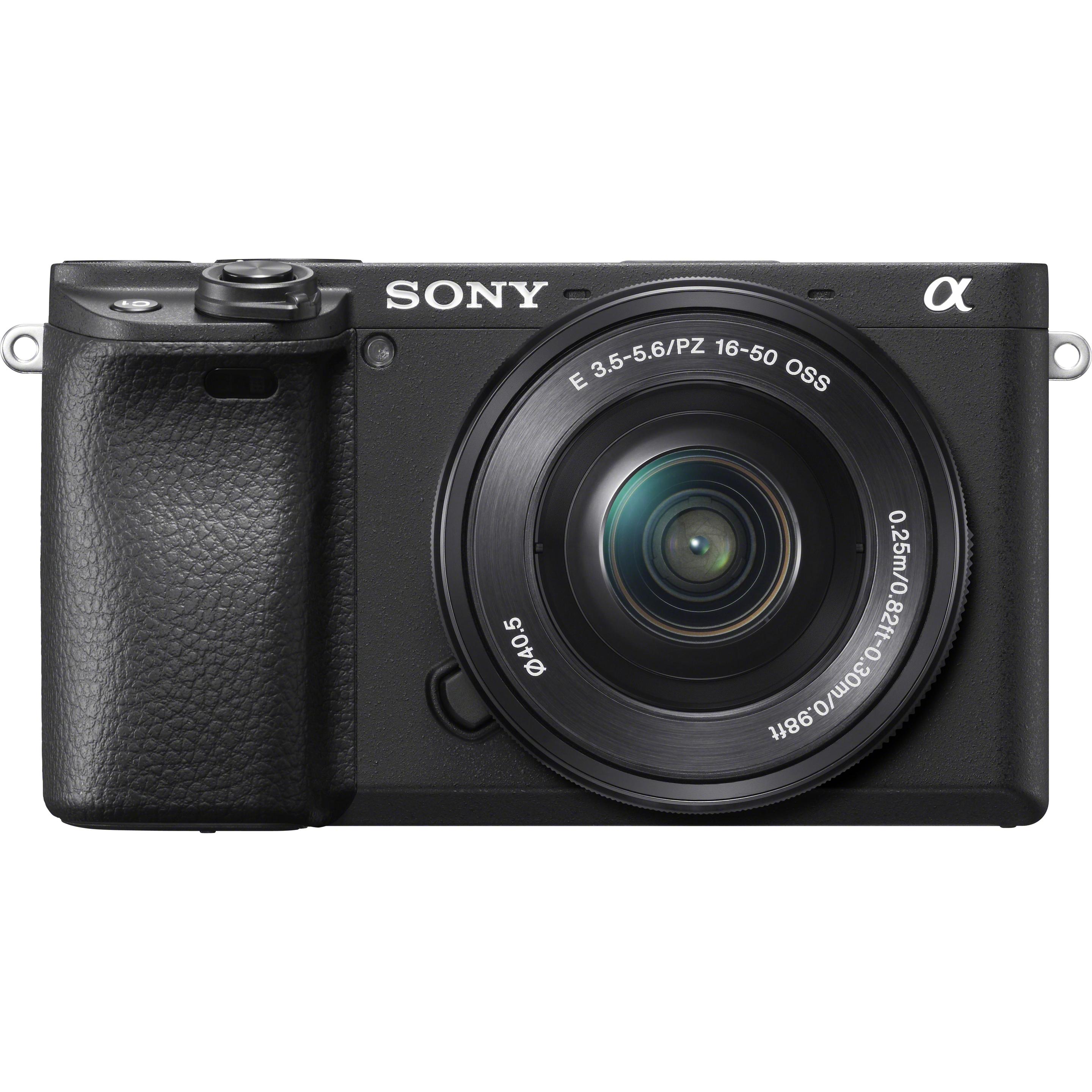 Sony A6400 + 16-50 mm OSS + 55-210 mm OSS (24.20 Mpx, APS-C / DX), Kamera, Silber