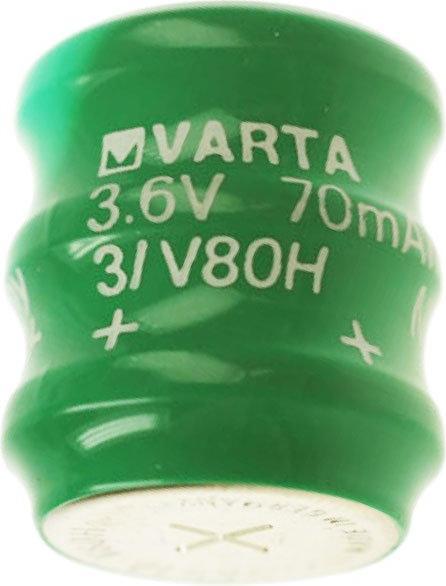 Actual product image AccuCell Akku 3/V80H Z3A65, Z3 A65 Standard (1 pcs., 80 mAh, Rechargeable battery)