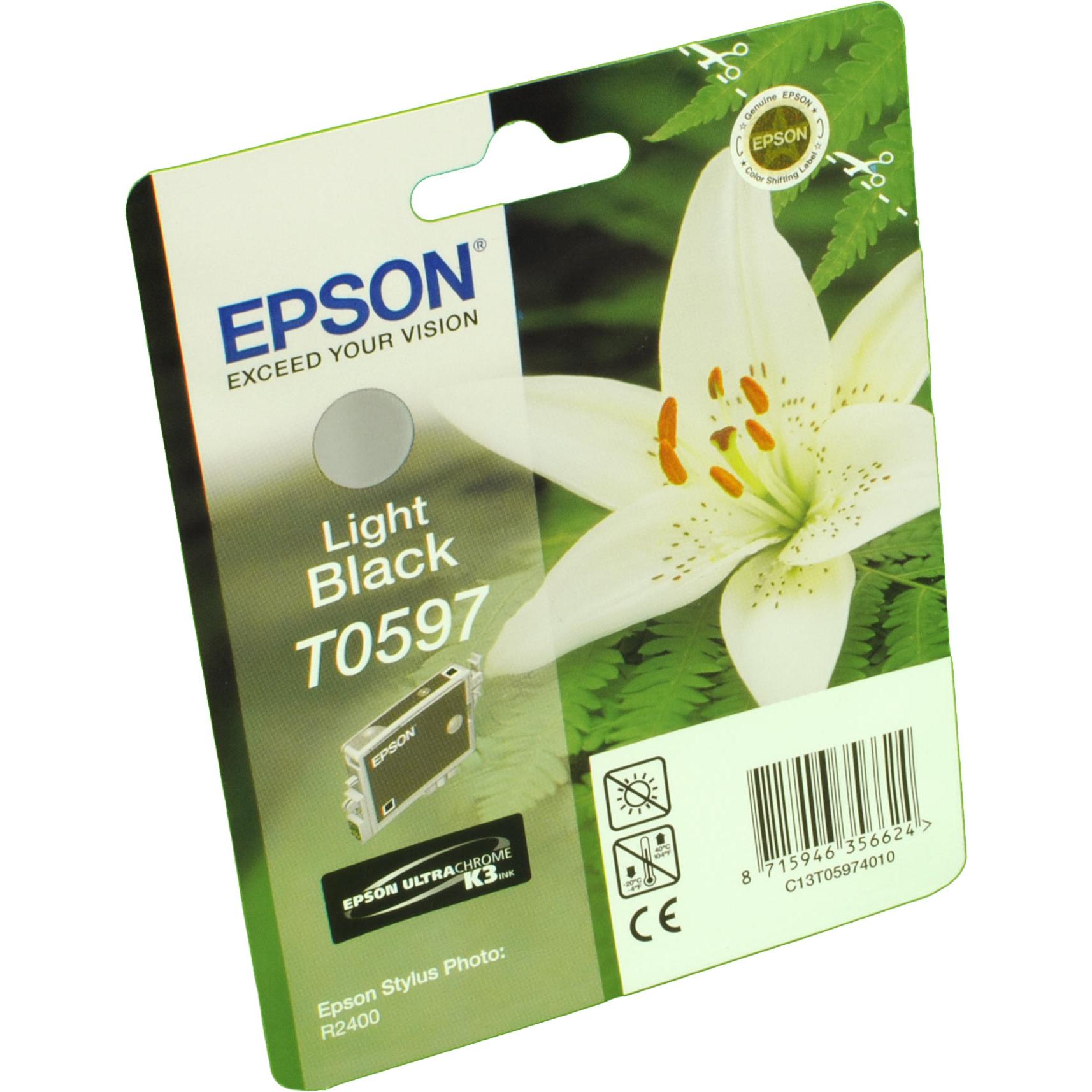 Epson, Druckerpatrone, T0597 Ultra Chrome K3 (LBK)