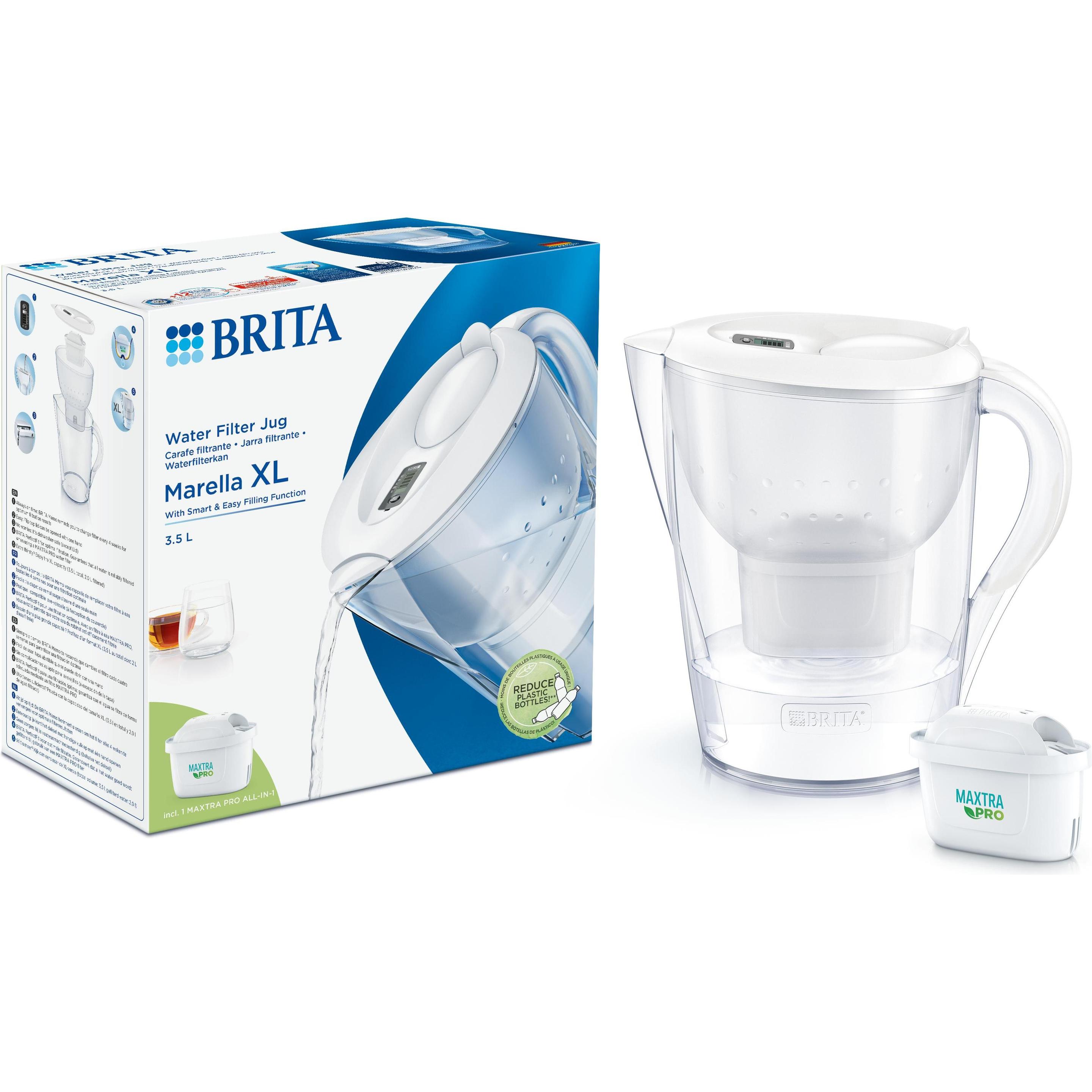 Thumbnail - Brita Marella XL inkl. 2 MX PRO, Wasserfilter, Weiss