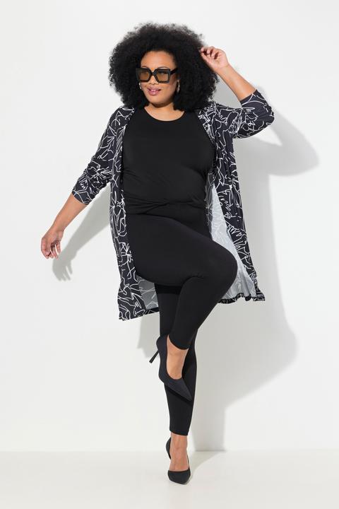 Immagine prodotto Ulla Popken Leggings a vita alta con taglio della gamba aderente e cintura elastica (54, 56)