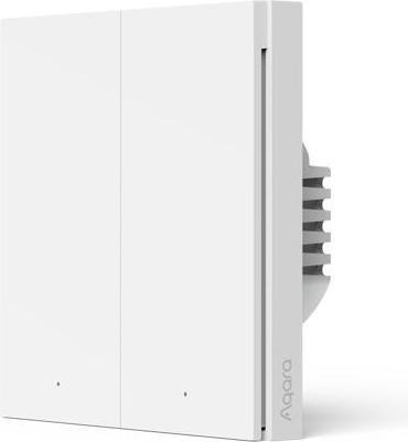 Produktbild Aqara AQAZWS-EUK04 - Smart Wall Switch H1 White With Neutral, Double Rocker (Zigbee)