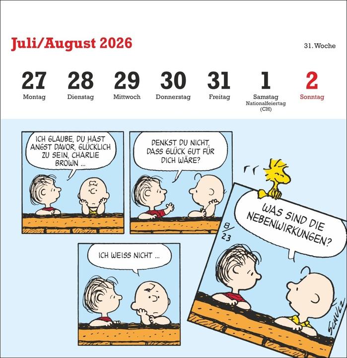 Produktbild Peanuts Premium-Postkartenkalender 2026 (16.5 x 17.7 cm)