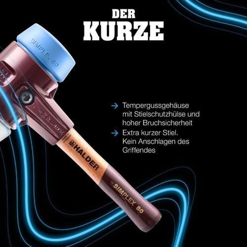 Produktbild Halder SIMPLEX-Schonhammer Tempergussgehäuse/Holzstiel (2720 g)