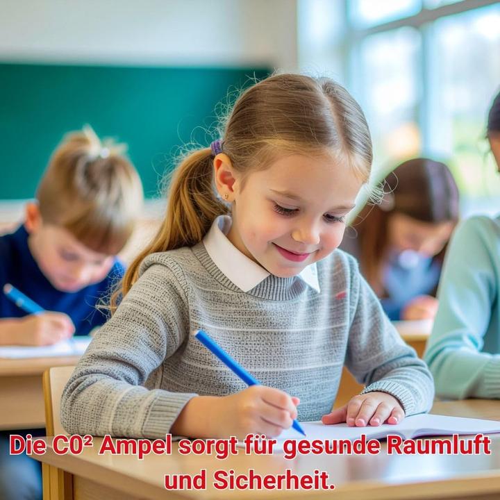 Produktbild Schabus CO2 Ampel/Luftgütesensor Ampel zur Raumluftüberwachung "School"