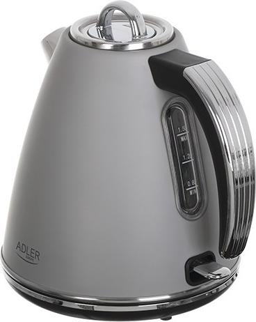 Productafbeelding Adler AD 1343g Elektrisch, 2200 W, 1.5 L, Roestvrij staal, 360 ° draaibare voet, Grijs (1.50 l)