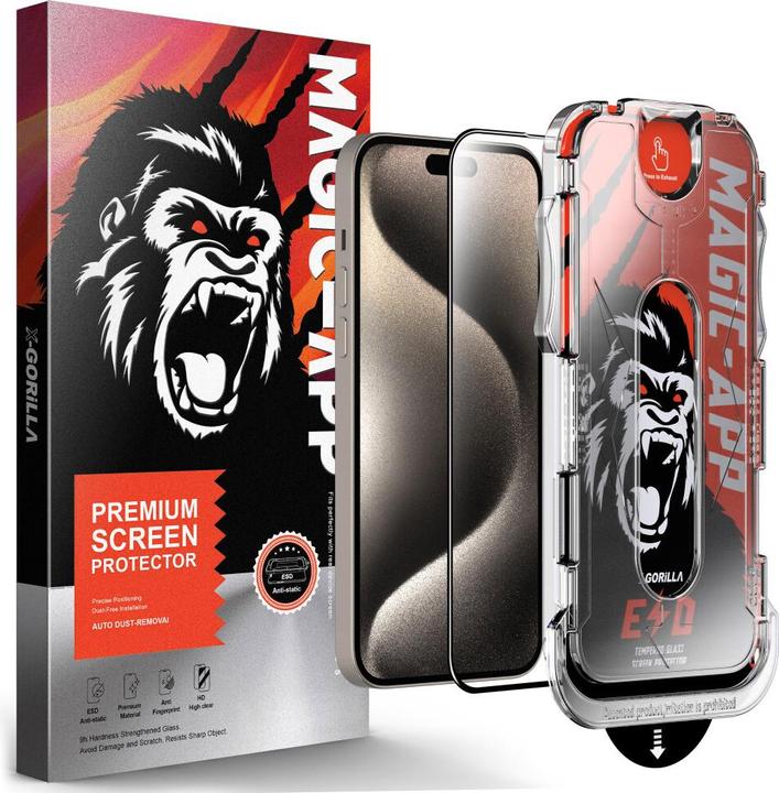 Produktbild Protectorking 3x Blickschutz tempered 9H Panzerglas Anti-Spy (3 Stk., Apple iPhone 15)