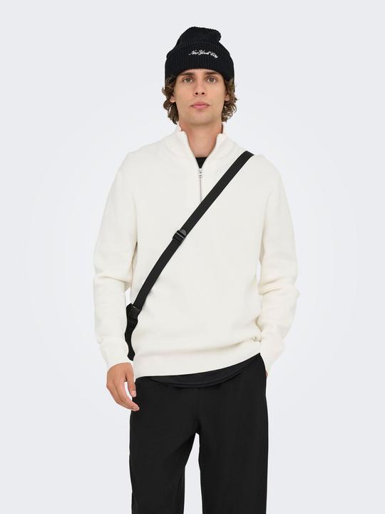 Produktbild Only & Sons Onsphil Reg 12 Struc Half Zip Knit Noos (XL)