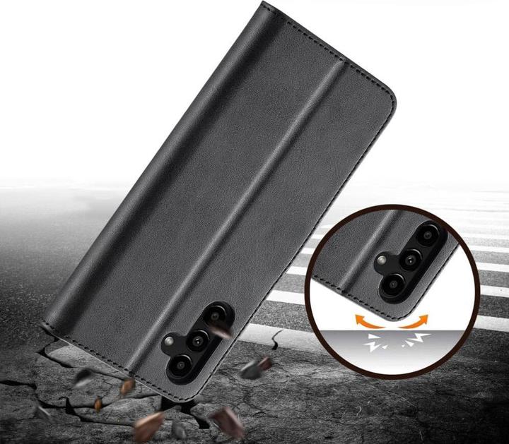 Produktbild LC.Imeeke Galaxy A55 - Leder Etui Hülle schwarz (Samsung Galaxy A55)