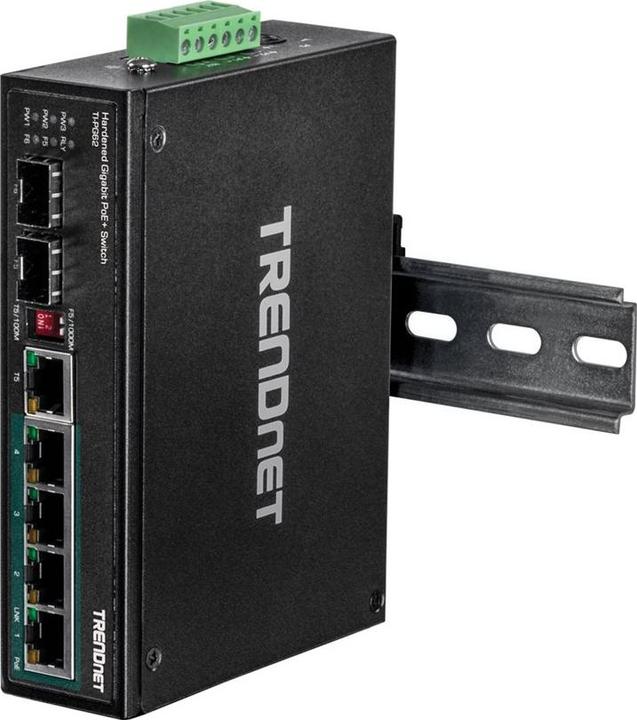 Produktbild Trendnet Industrie Switch 6 Port Gbit PoE+ (6 Ports)