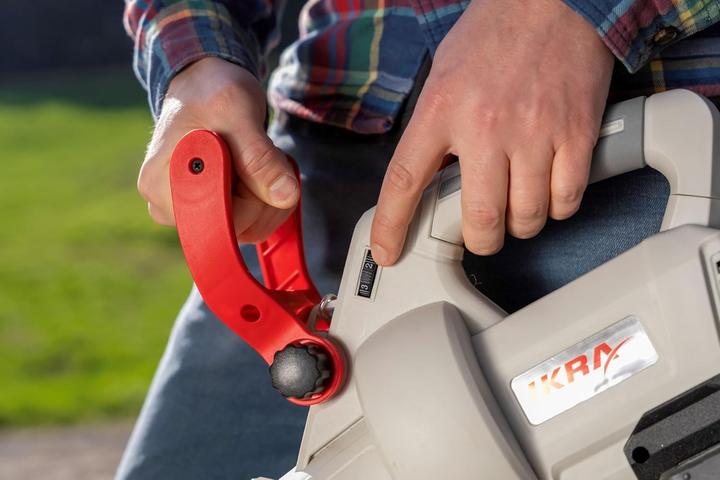 Actual product image Ikra 3-in-1 Leaf Vacuum Blower Shredder with 2 Rechargeable Batteries & Dual Charger (Rechargeable battery operated, Leaf blower, Leaf vacuums)