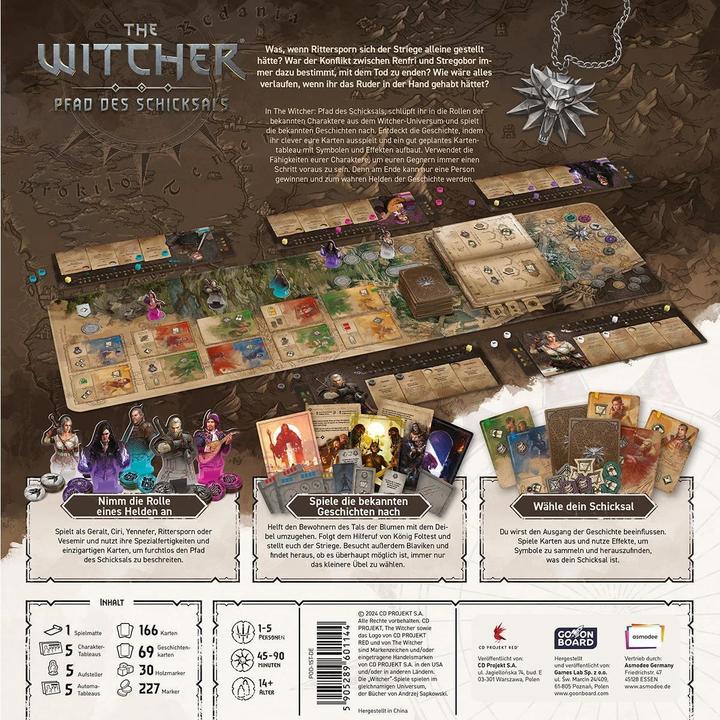 Produktbild Go on Board The Witcher Pfad des Schicksals (Deutsch, 1 - 5 Spieler)