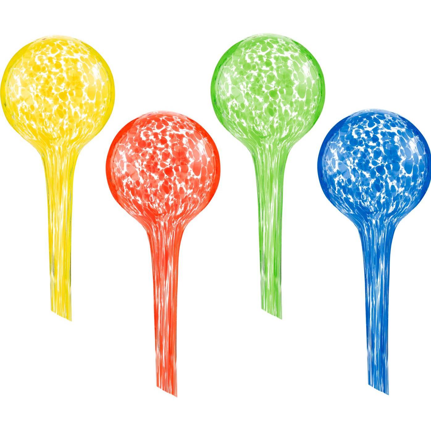 InnovaGoods, Bewässerungskugeln + Tonkegel, 4x Bewässerungskugeln aus Glas (Bewässerungskugeln)