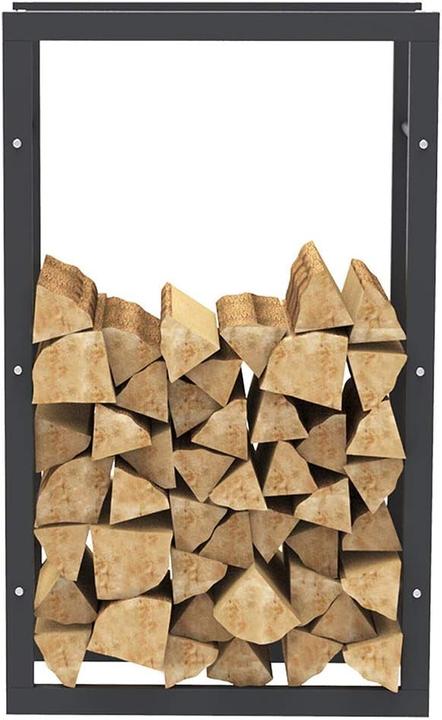Image du produit Bakaji Holzregal für Kamin oder Ofen (100 x 25 x 60 cm)