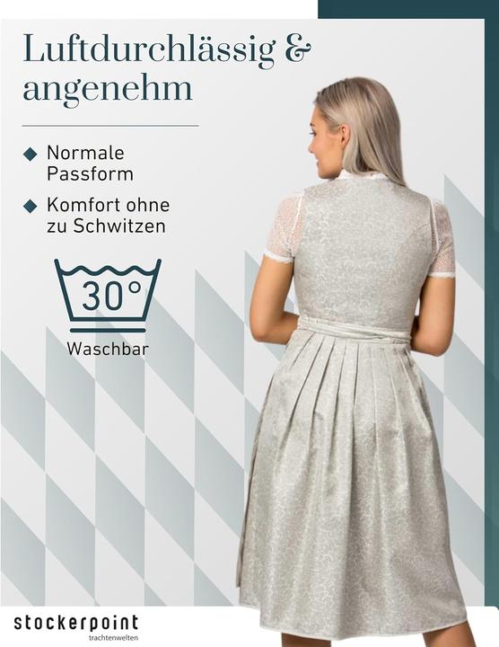 Image du produit Stockerpoint Dirndl Nora, groen (salie), 46 (46)