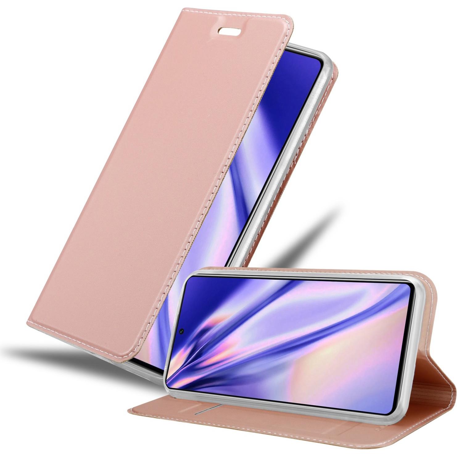 Cadorabo Classy Book Hülle für Xiaomi 11T / 11T PRO (Xiaomi 11T), Smartphone Hülle, Rosa