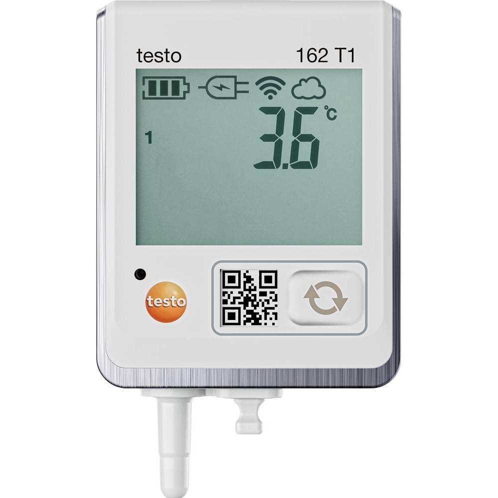 Testo 0572 1621 162 T1 Temperatur-Datenlogger Messgrösse Temperatur -30 bis 50 ° (Custodia del dispositivo di misurazione), Misurazione, Nero